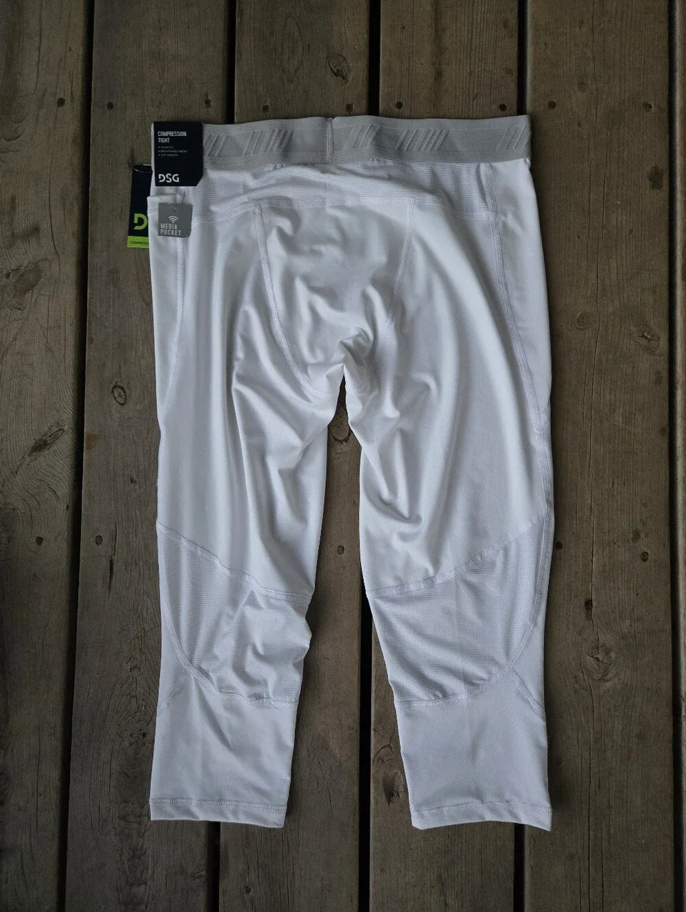 Brand new!! NWT DSG breathable white compression tight leggings size large